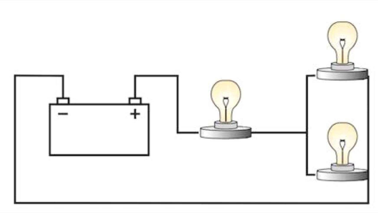 rangkaian listrik 3 lampu