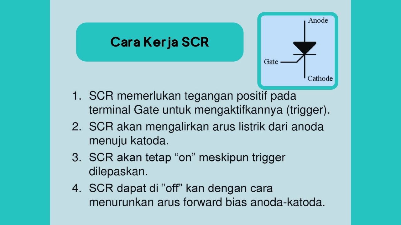cara kerja SCR