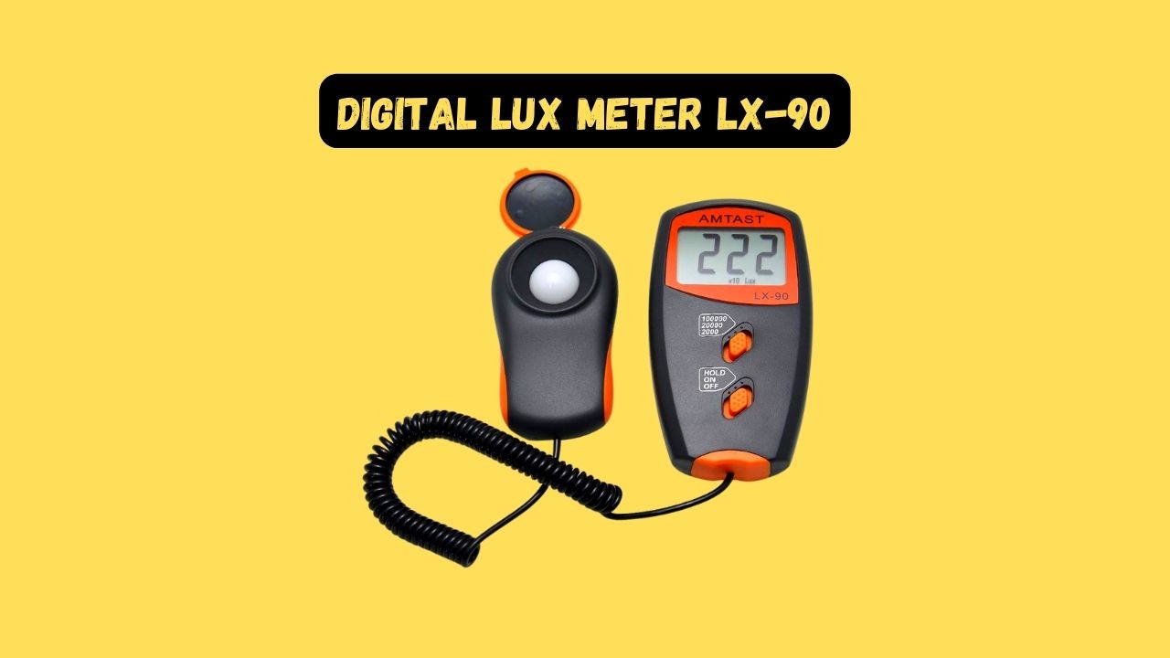 alat ukur intensitas cahaya digital lux meter LX-90