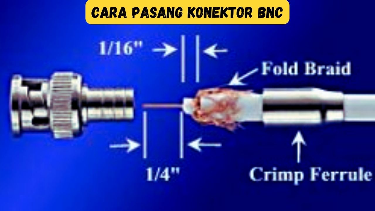 Cara menyambung kabel coaxial dengan konektor bnc