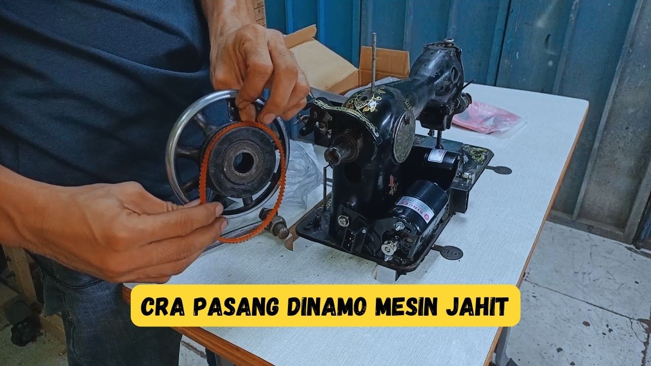 Cara Memasang Dinamo Mesin Jahit